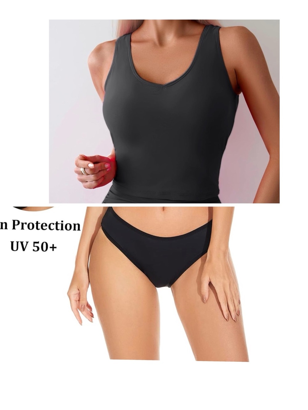 2 piece bikini set with Eomenie top and Period Swimwear Leakproof Bikini Small